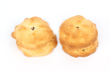 Mix fruit cookies in stack