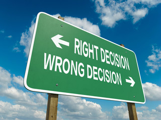 right decision wrong decision
