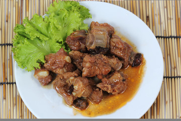 Barbecue Pork Ribs roasted