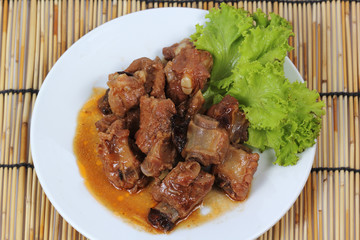 Barbecue Pork Ribs roasted