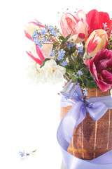 beautiful bouquet of tulips