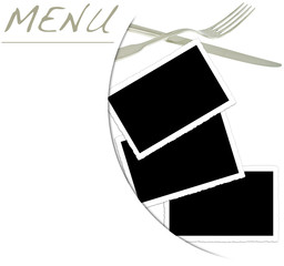 menu restaurant, fonds pour photos