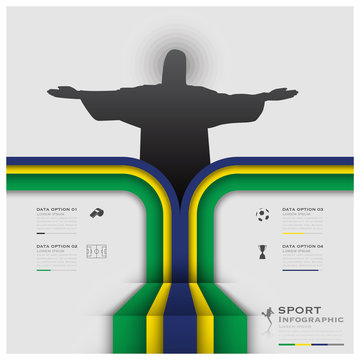 Road To Brazil 2014 Football Tournament Sport Infographic