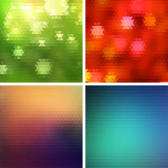 Abstract colorful Triangle Mosaic background