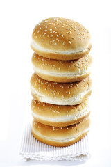 Hamburgerbrötchen mit sesamkerne