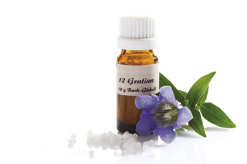 Homöopathische Globuli,Enzian ( Gentiana )