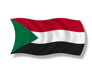 Illustration,Flagge des Sudan