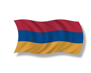 Illustration,Flagge von Armenien