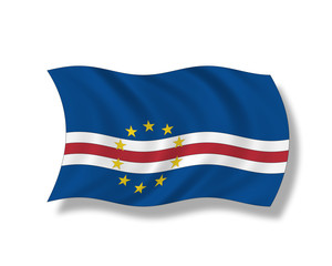Obraz premium Illustration,Flagge von Kap Verde