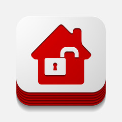 square button: house