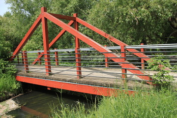 Hölzerne Brücke über die Glinze in Wittstock,