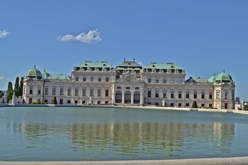 Fototapeta na wymiar Schloss Belvedere in Wien