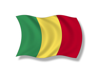 Illustration,Flagge von Mali