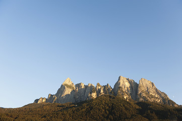 Italien,Kastelruth,Ansicht der Golfplatz mit Dolomiten