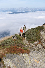 Obraz premium Österreich, Reiteralm , Paar Wanderer