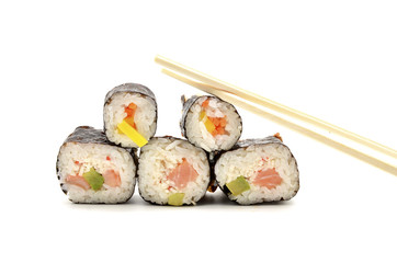 sushi isolated on white background