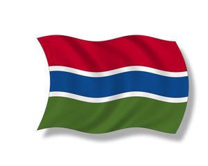 Illustration,Flagge von Gambia