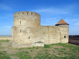 Fototapeta na wymiar Old fortress in town Bilhorod-Dnistrovsk i,