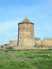 Fototapeta na wymiar Old fortress in town Bilhorod-Dnistrovsk i,