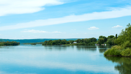 spring landscape of the Dniester River