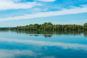Obraz na płótnie Canvas spring landscape of the Dniester River