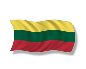 Obraz premium Illustration,Flagge von Litauen