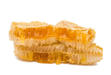 honeycomb honey isolated
