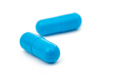 blue capsules