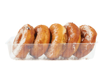 Donuts in the plastic case
