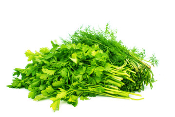 Bunch of ripe parsley