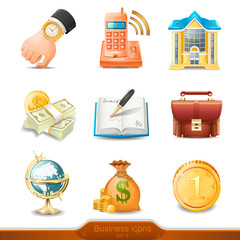 Business icons set 4