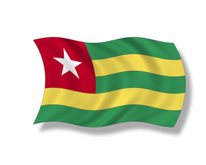 Illustration,Flagge von Togo