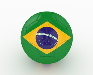3d Brazil Fifa World Cup Ball - isolated