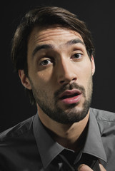 Portrait des jungen Mannes,close up