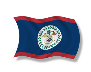 Illustration,Flagge von Belize