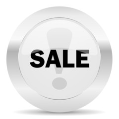 sale silver glossy web icon