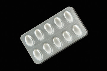 Silver aluminum blister pack