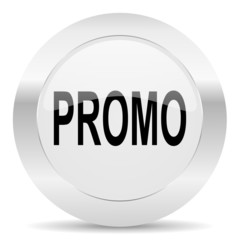 promo silver glossy web icon