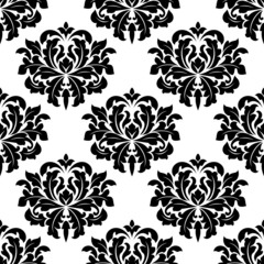Bold damask style arabesque pattern