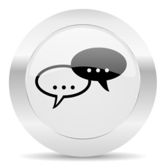 forum silver glossy web icon