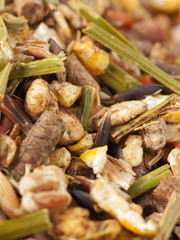 high quality muesli background  for aging  horse. macro