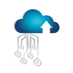 cloud computing circuit connection illustration
