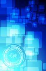 world map technology business illustration design background