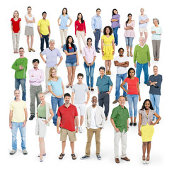 Fototapeta premium Diverse Multi-Ethnic People Posing for the Camera