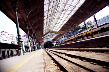 Fototapeta na wymiar Train station