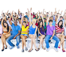 Obraz premium Large Group of Student in The Conference Room
