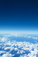 Fototapeta na wymiar 雲の上の空