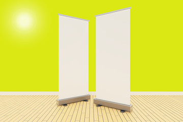 blank roll up banner display 