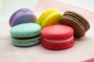 Colorful French Macaroons