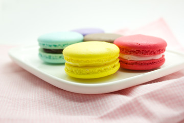 Colorful French Macaroons